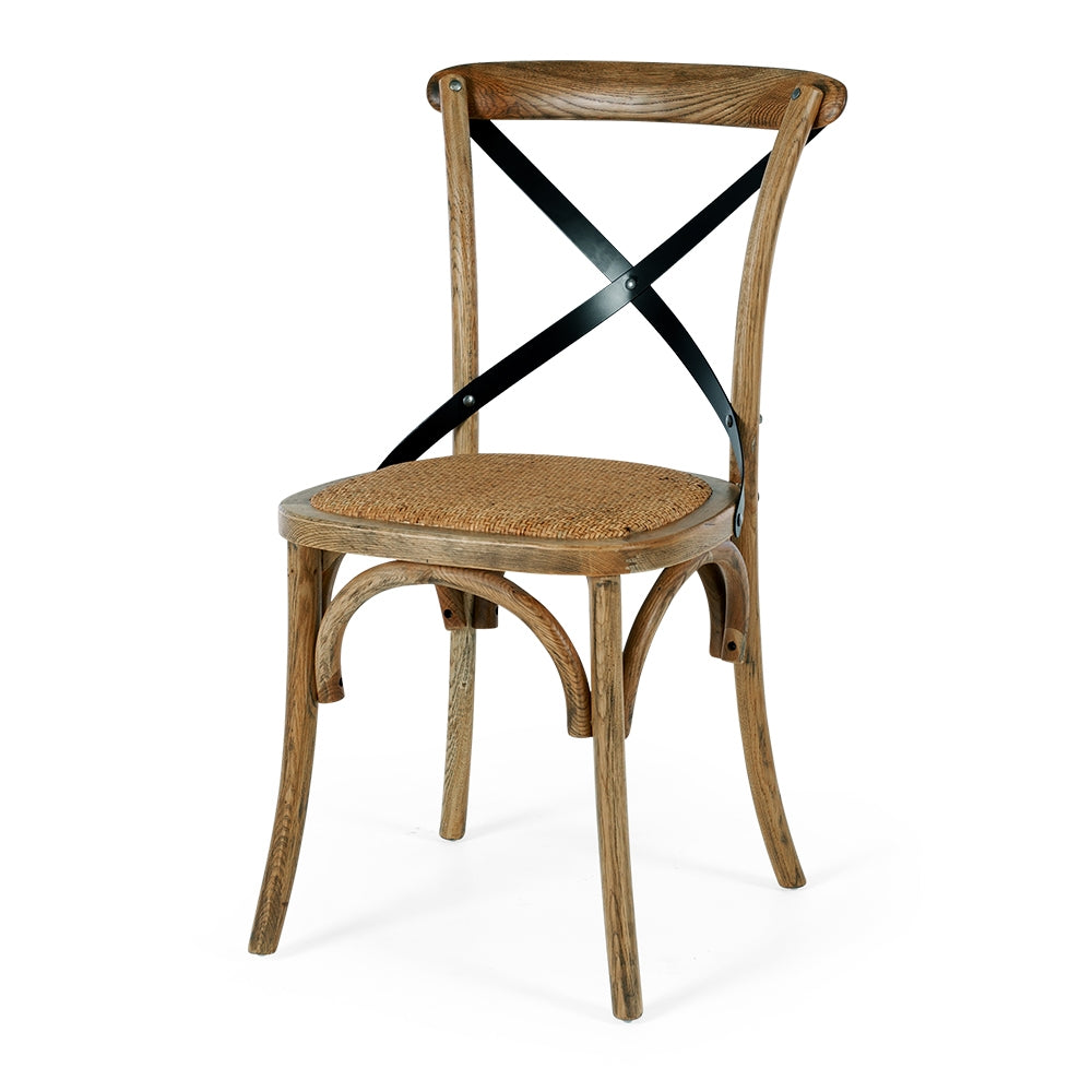 Cross Aged Chair Smoked Oak-Global Living