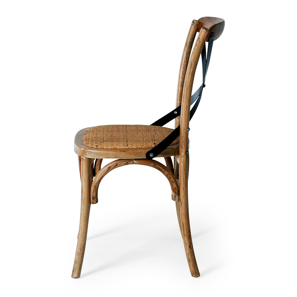 Cross Aged Chair Smoked Oak-Global Living