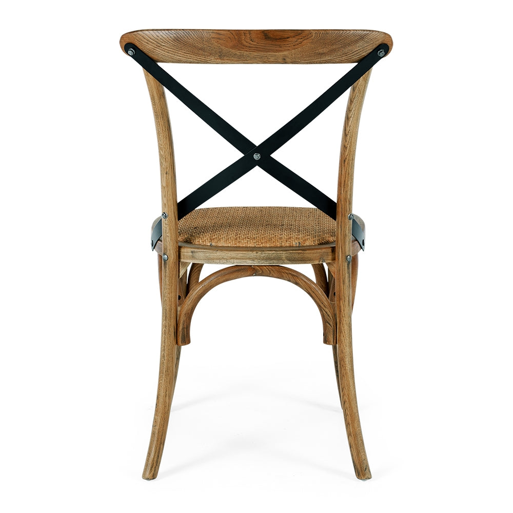 Cross Aged Chair Smoked Oak-Global Living
