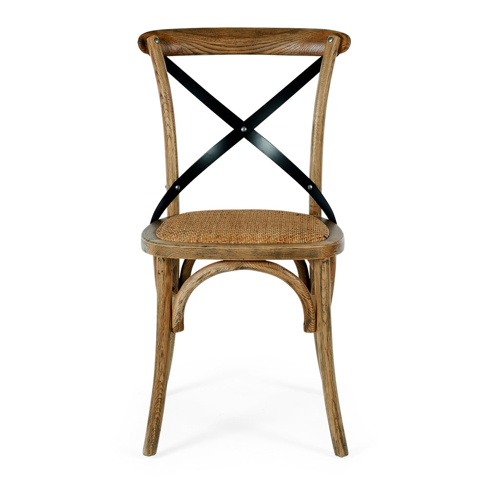 Cross Aged Chair Smoked Oak-Global Living