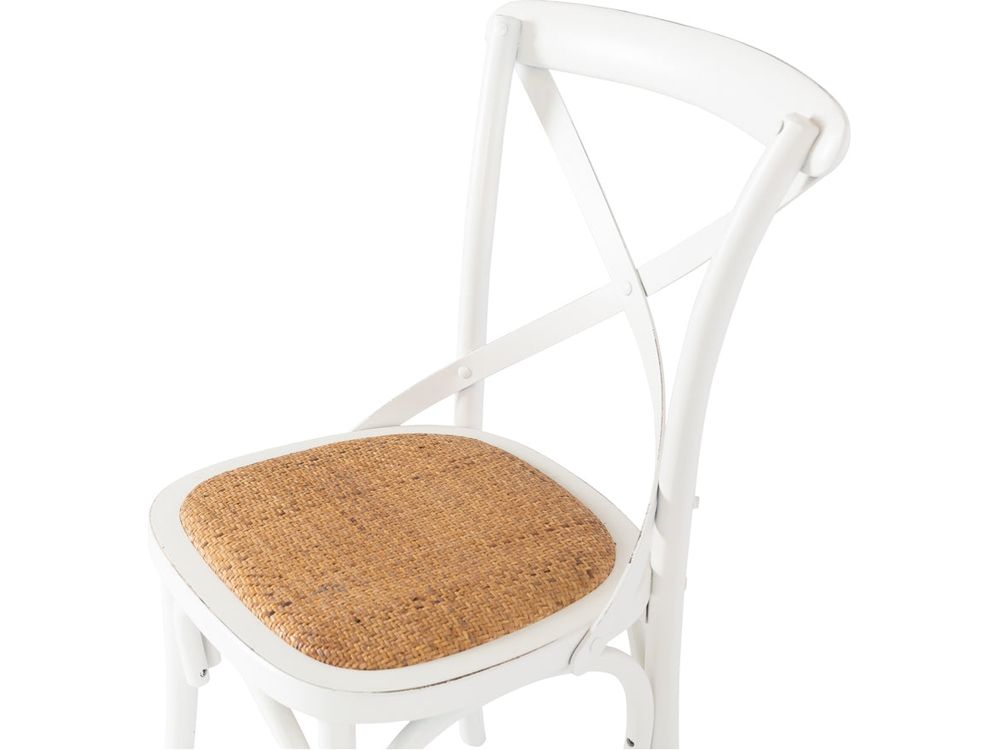 Cross Aged Dining Chair White-Global Living