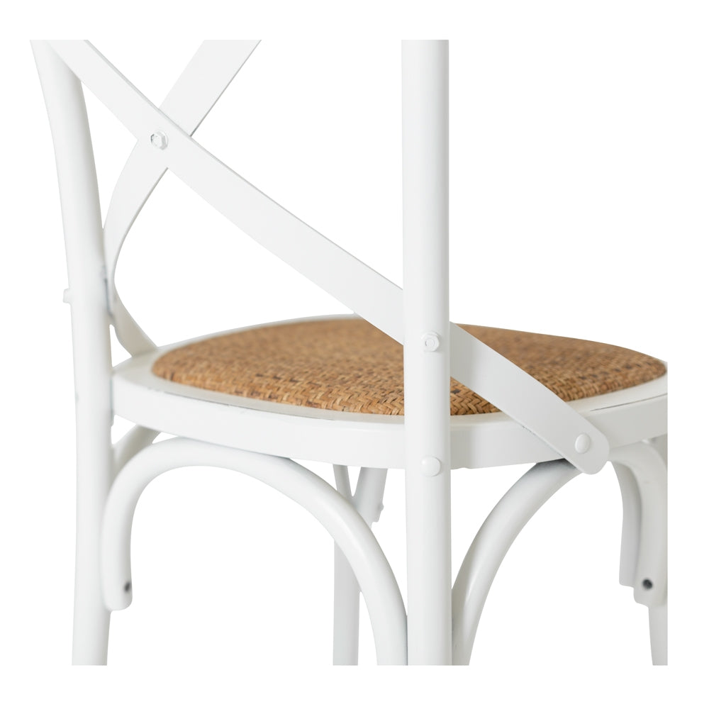 Cross Aged Dining Chair White-Global Living
