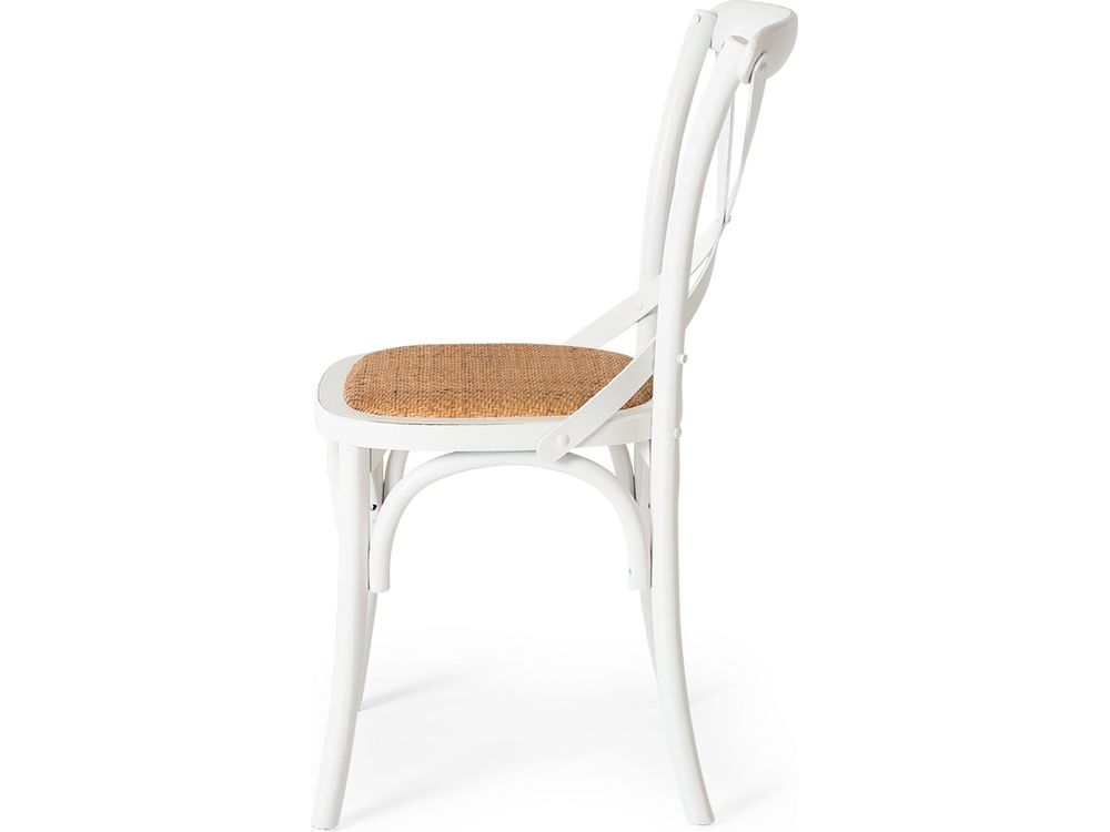 Cross Aged Dining Chair White-Global Living