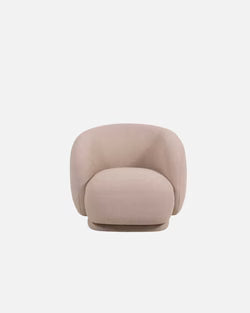 Fleur Swivel Chair - Fabric Plinth