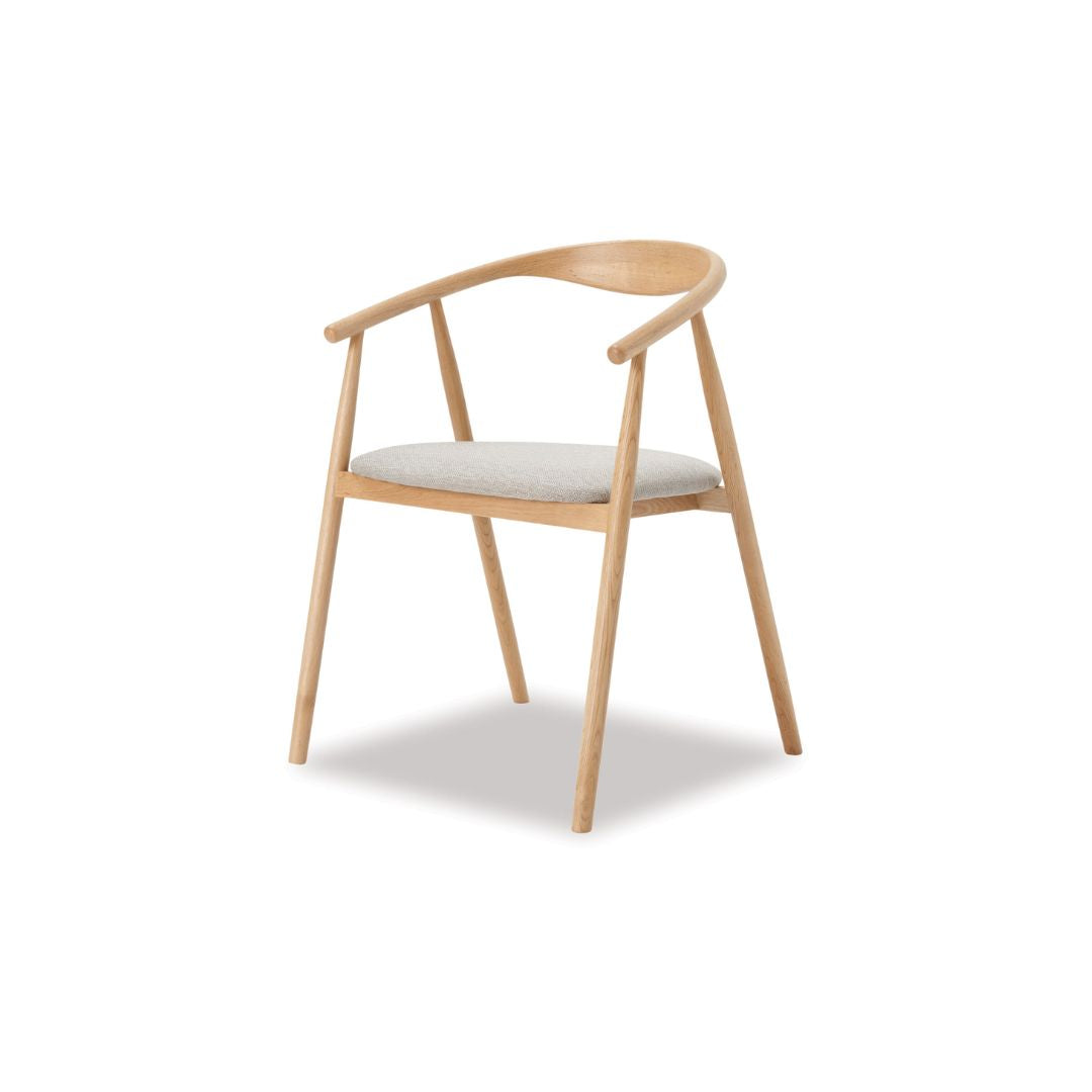Baradine Dining Chair - Natural Oak-Global Living
