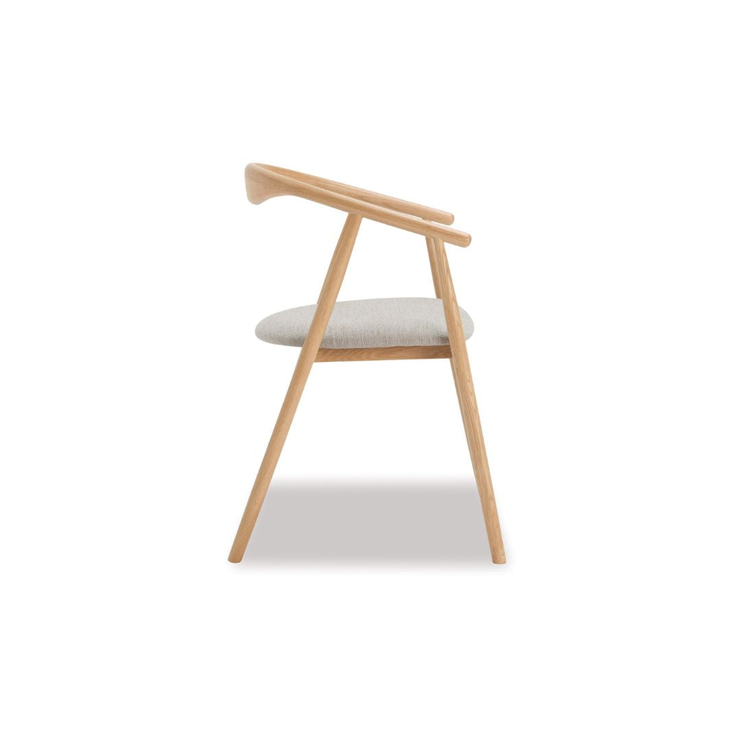 Baradine Dining Chair - Natural Oak-Global Living