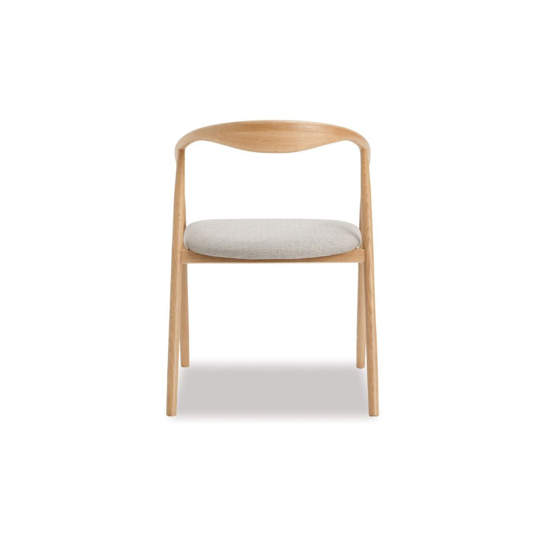Baradine Dining Chair - Natural Oak-Global Living