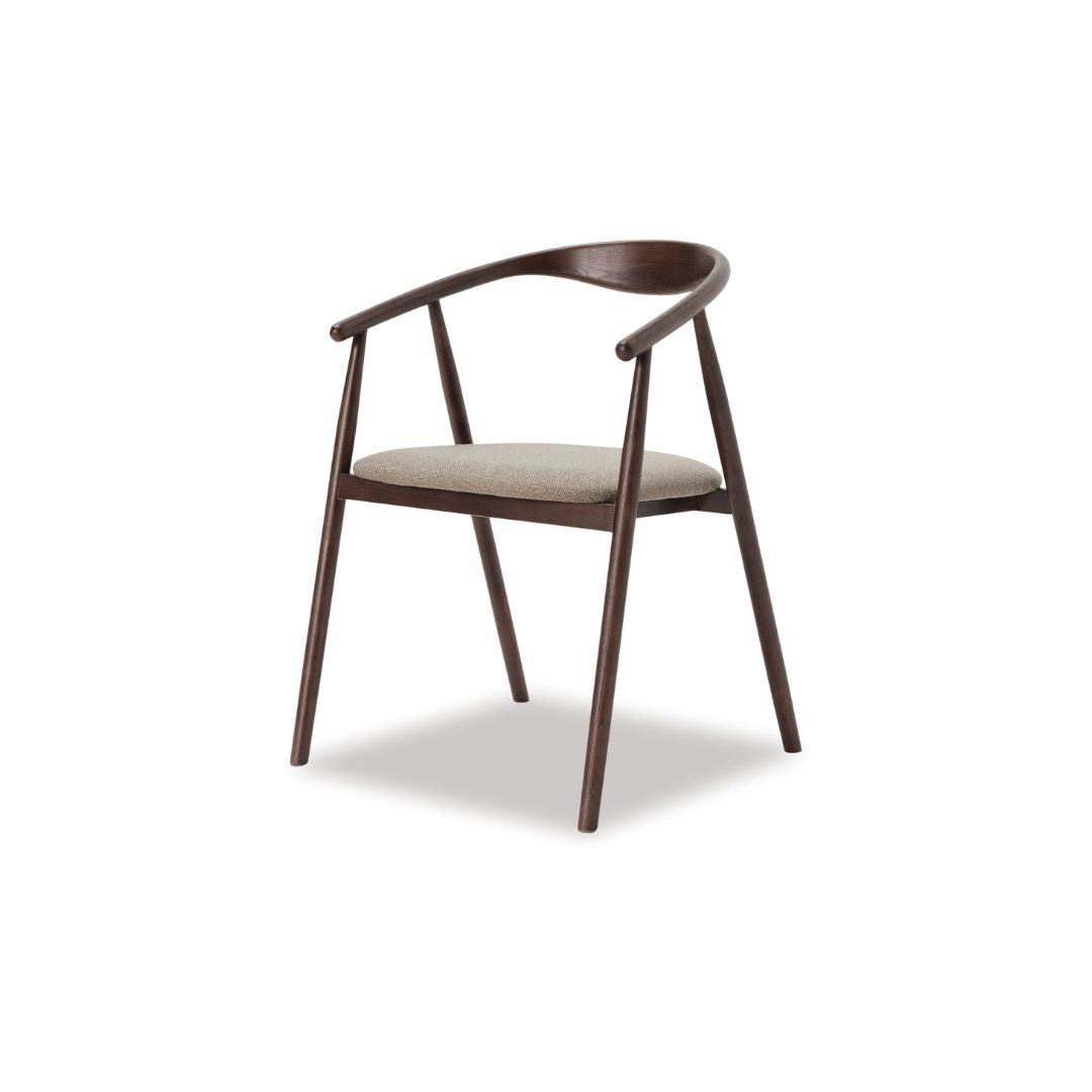 Baradine Dining Chair - Smoke Oak-Global Living