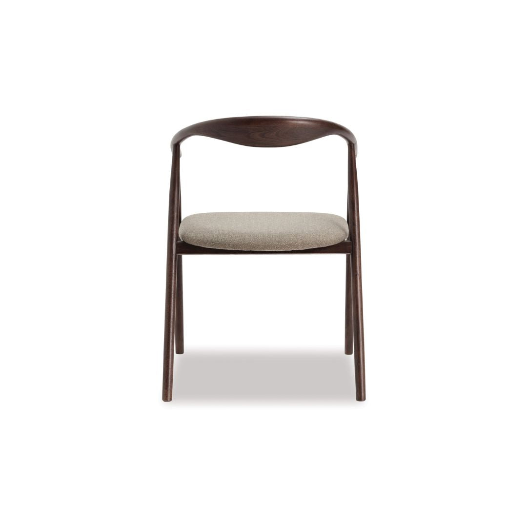 Baradine Dining Chair - Smoke Oak-Global Living