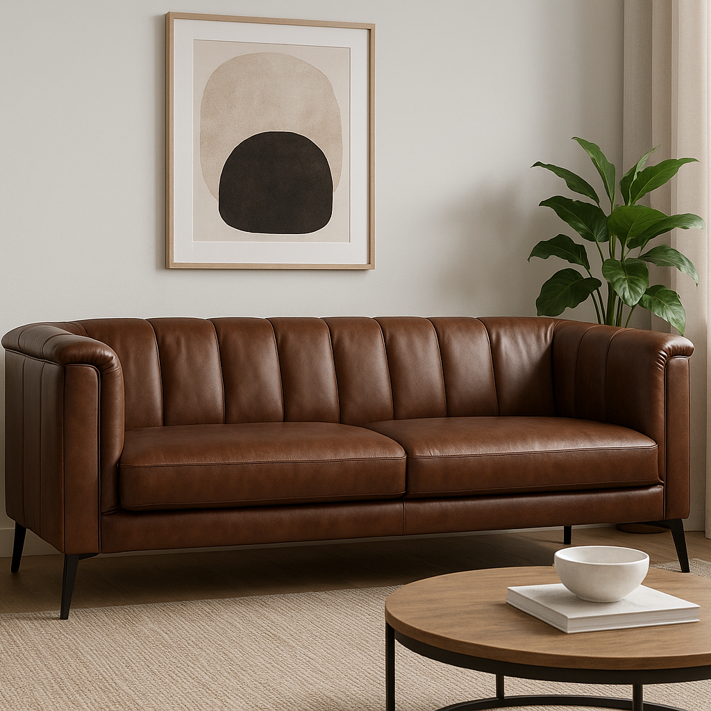 Byron 2 Seater Leather-Global Living