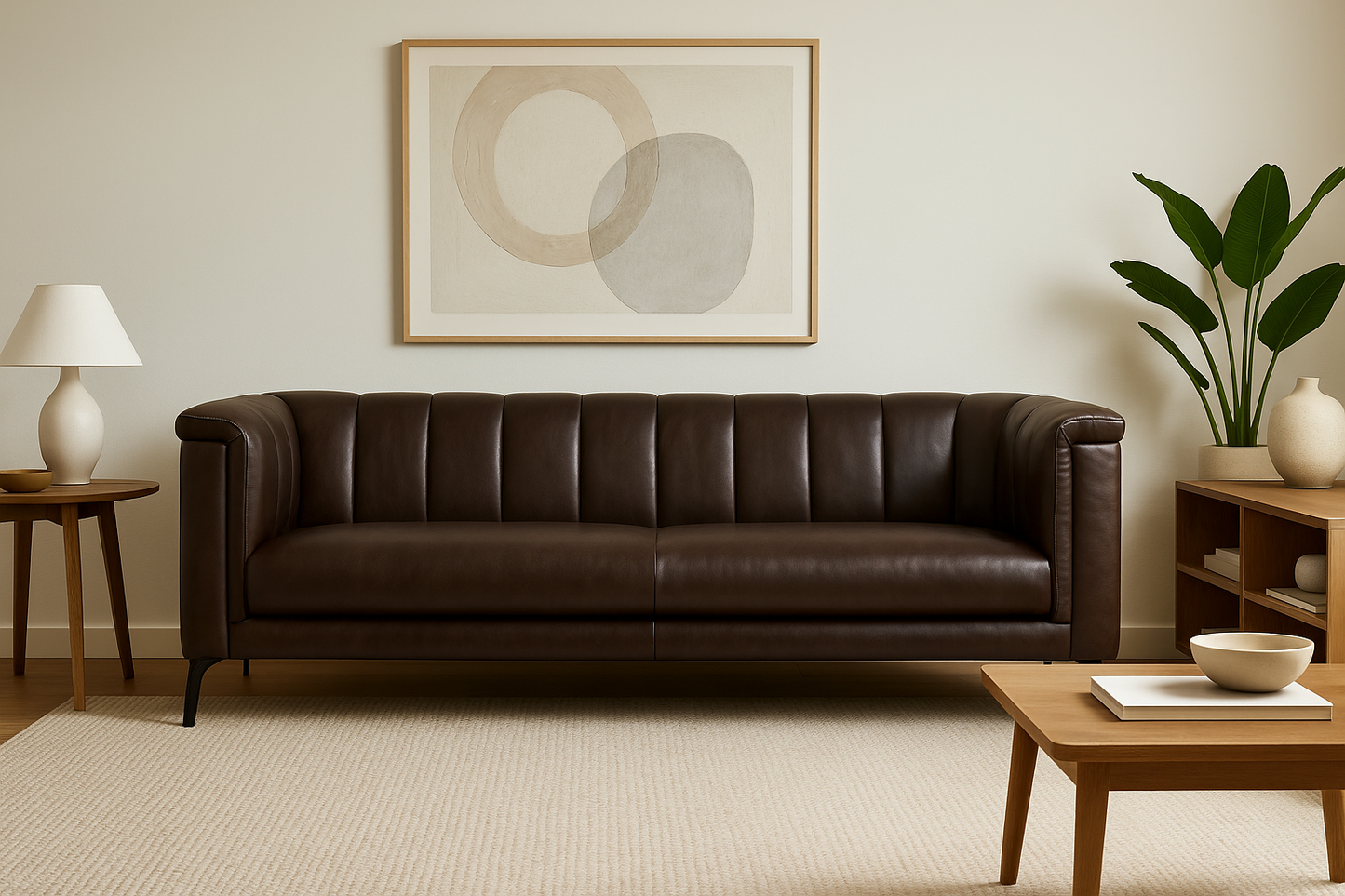 Byron 3 Seater Leather-Global Living