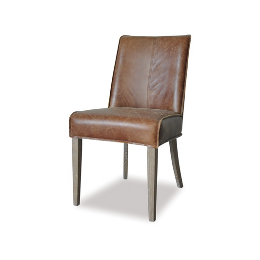 Marcus High Back Leather Dining Chair-Global Living