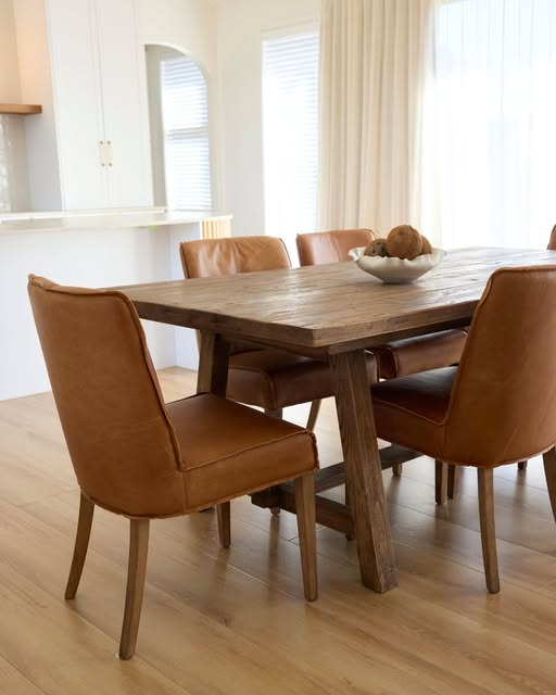 Marcus High Back Leather Dining Chair-Global Living