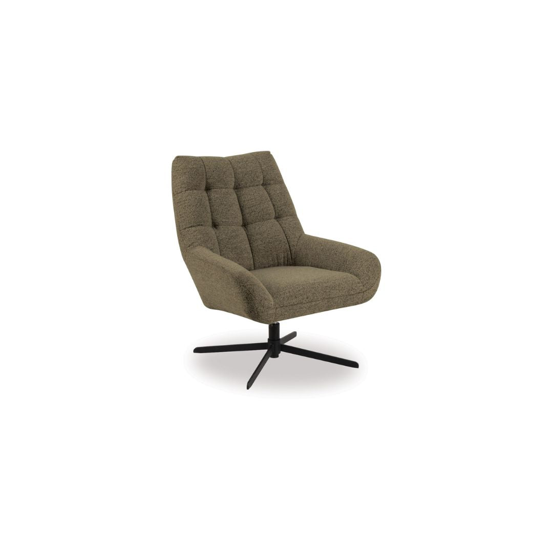 Paris Swivel Arm Chair - Basel Green-Global Living
