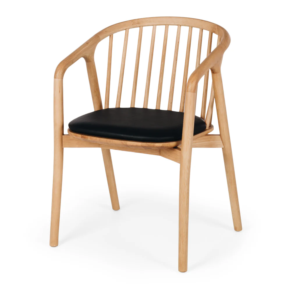 Rocco Dining Chair - Natural Oak-Global Living