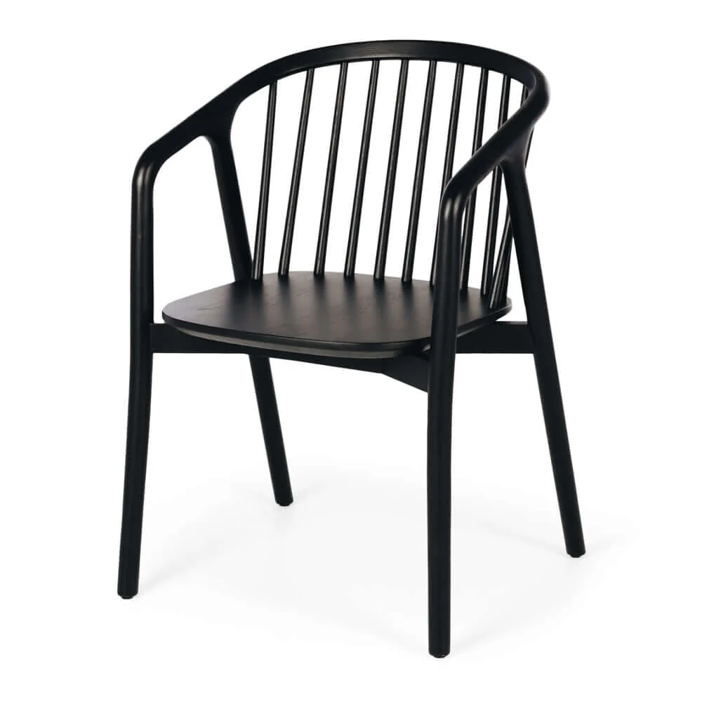Rocco Dining Chair - Black Oak