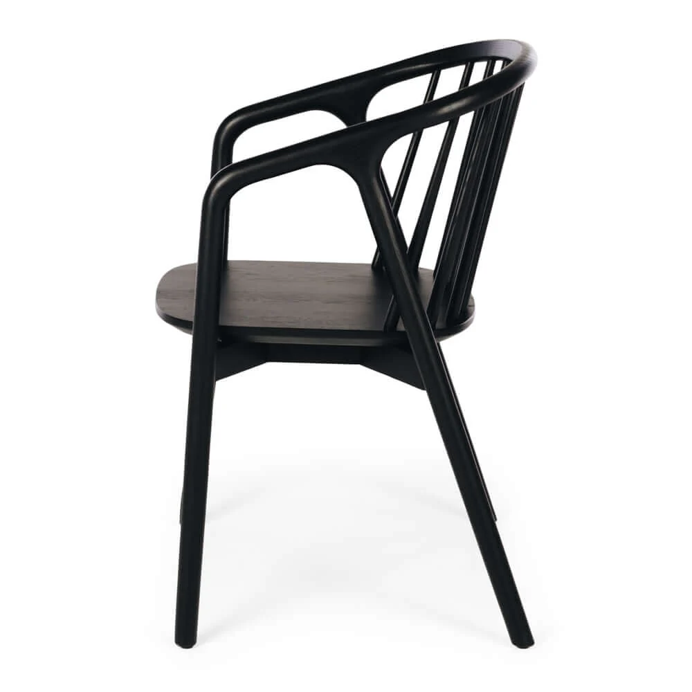 Rocco Dining Chair - Black Oak-Global Living