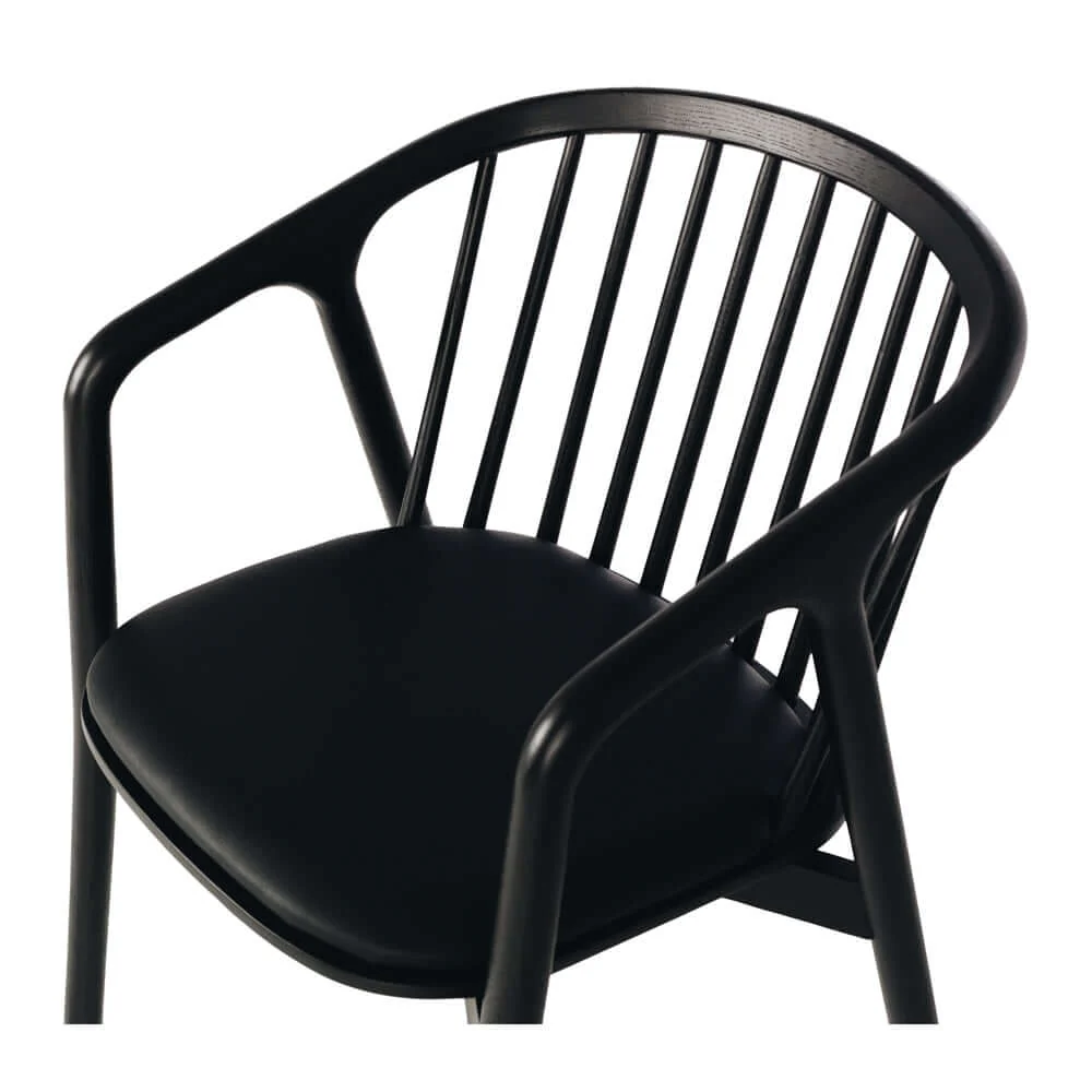 Rocco Dining Chair - Black Oak-Global Living