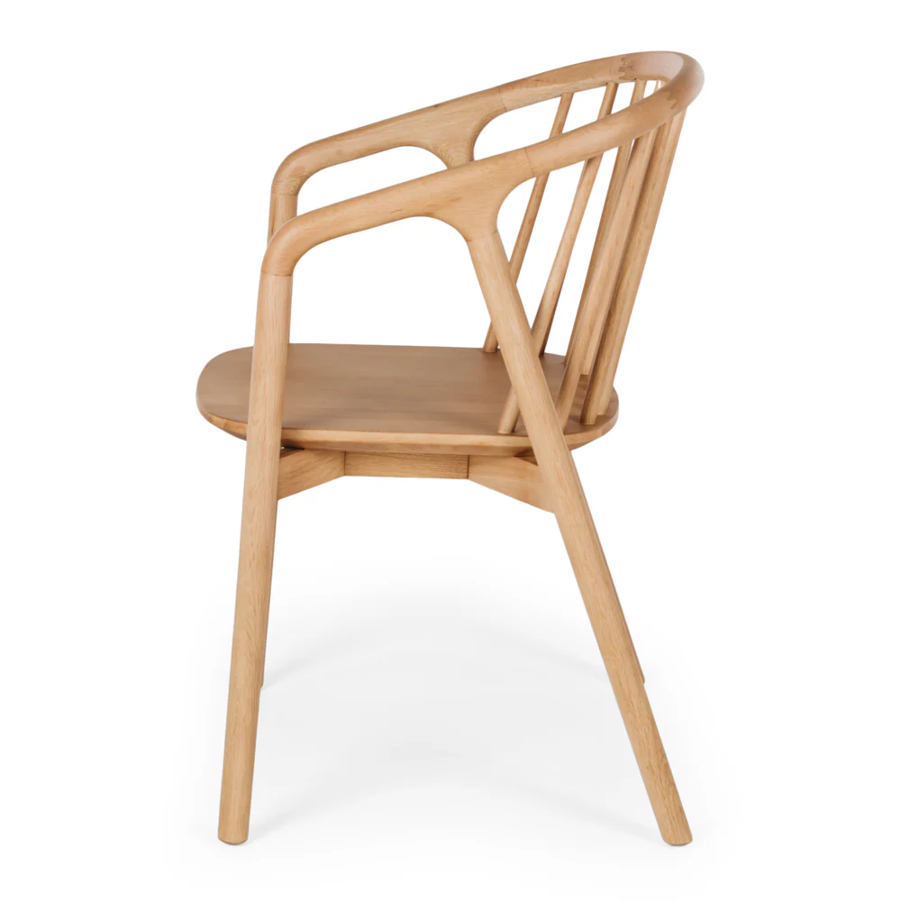 Rocco Dining Chair - Natural Oak-Global Living