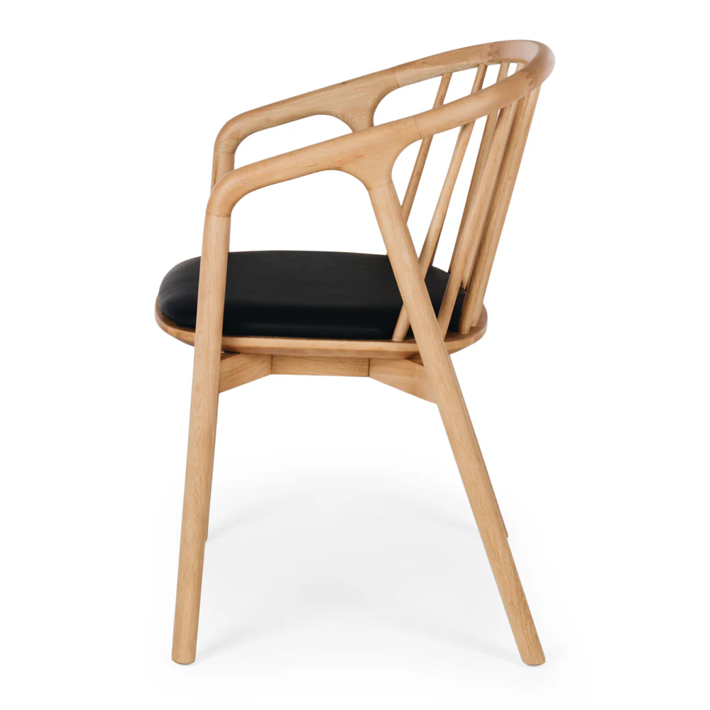 Rocco Dining Chair - Natural Oak-Global Living