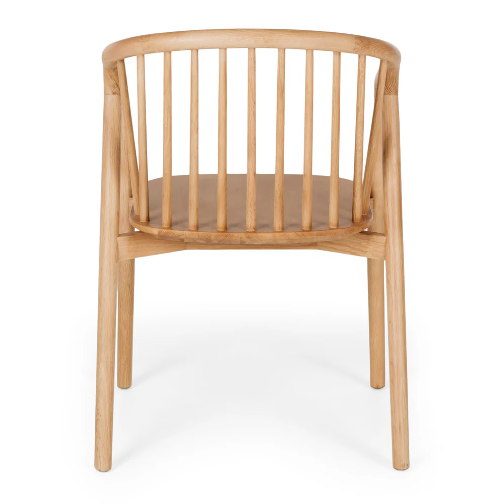 Rocco Dining Chair - Natural Oak-Global Living