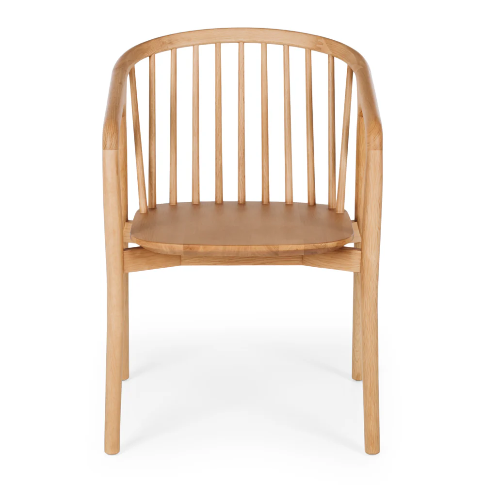 Rocco Dining Chair - Natural Oak-Global Living