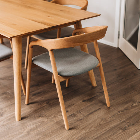 Nora Dining Chair Natural Oak / Fabric