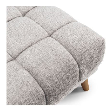 Chester Ottoman - Pearl Grey -Global Living