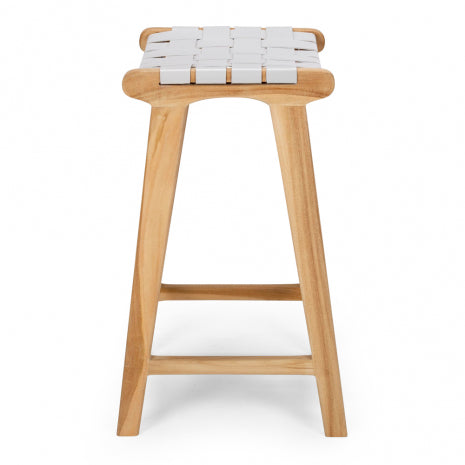 Roma Woven Barstool - Duck Egg-Global Living