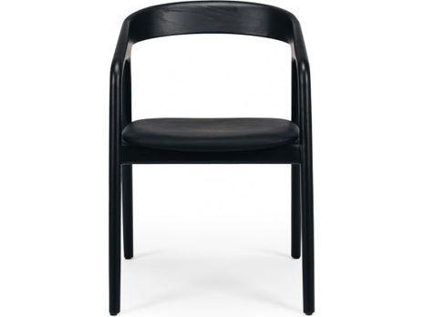 Nora Dining Chair Black / PU-Global Living
