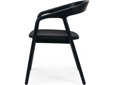 Nora Dining Chair Black / PU-Global Living