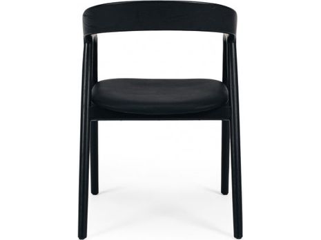 Nora Dining Chair Black / PU-Global Living