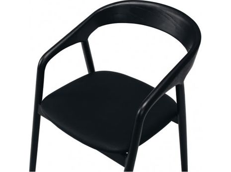 Nora Dining Chair Black / PU-Global Living