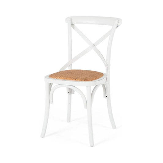 Cross Aged Dining Chair White-Global Living