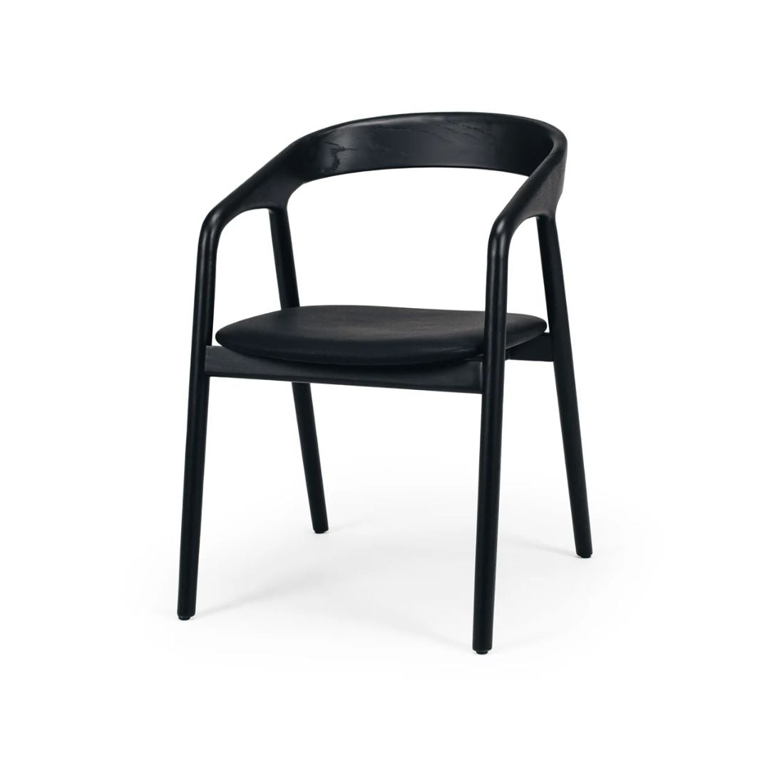 Nora Dining Chair Black / PU-Global Living
