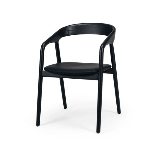 Nora Dining Chair Black / PU-Global Living