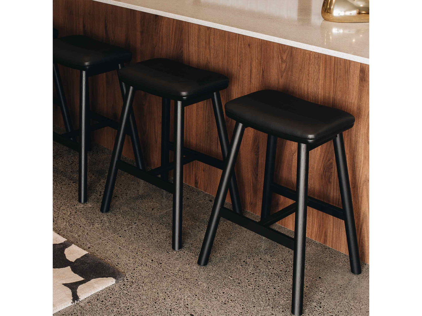 Hue Barstool - Black Oak-Global Living