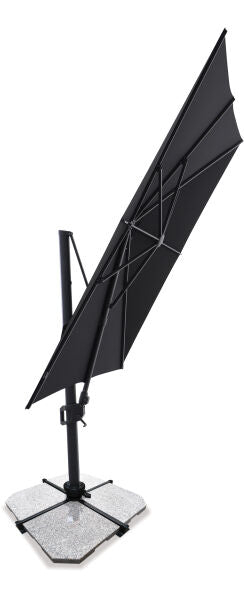 Sirius 3m Square Cantilever Outdoor Umbrella – Black
