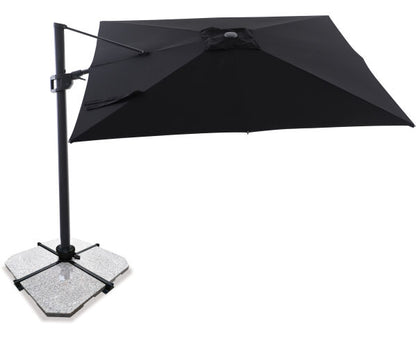 Sirius 3m Square Cantilever Outdoor Umbrella – Black