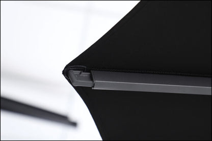 Sirius 3m Square Cantilever Outdoor Umbrella – Black