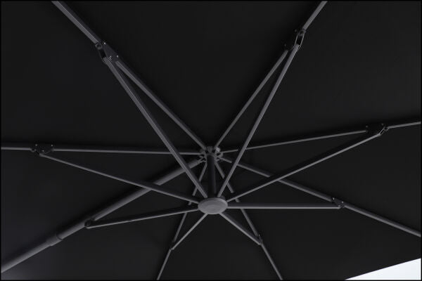 Sirius 3m Square Cantilever Outdoor Umbrella – Black