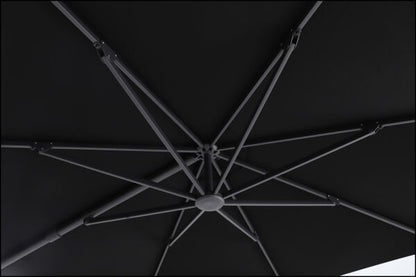 Sirius 3m Square Cantilever Outdoor Umbrella – Black