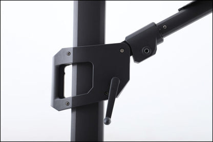 Sirius 3m Square Cantilever Outdoor Umbrella – Black