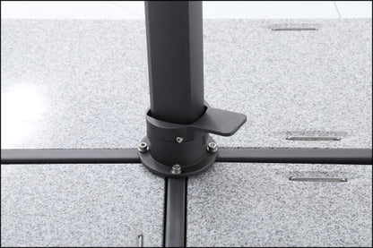Sirius 3m Square Cantilever Outdoor Umbrella – Black