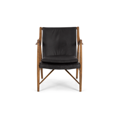 Marcos Lounge Chair Black Leather