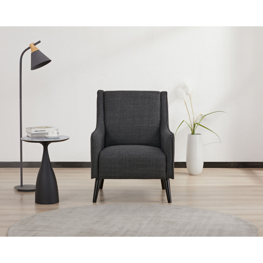 Tekapo Armchair - Charcoal-Global Living