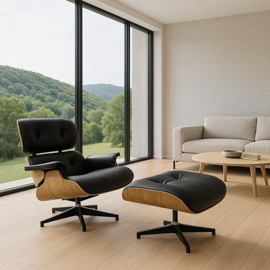 Charles Eames Chair and Footstool - Global Living