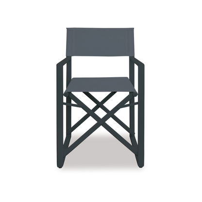 Director Folding Outdoor Chair Gun Metal