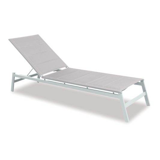 Boston Outdoor Sunlounger - White