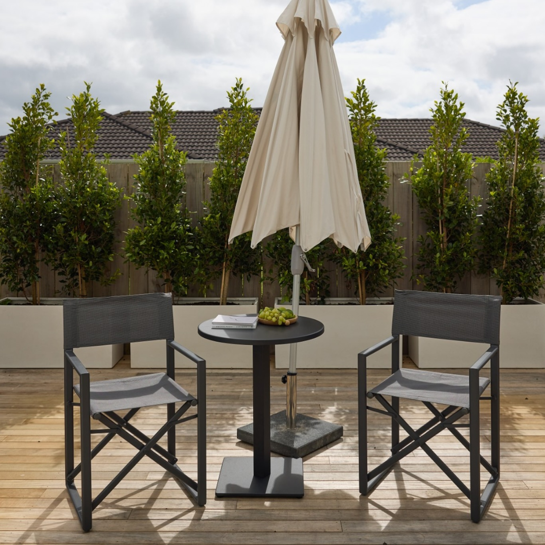 Director Folding Outdoor Chair Gun Metal